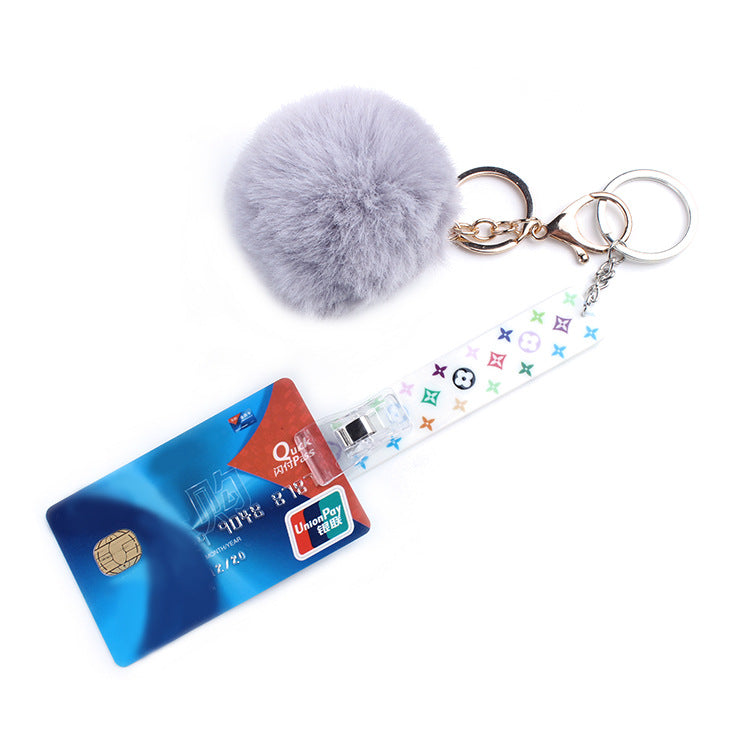 White LV card grabber